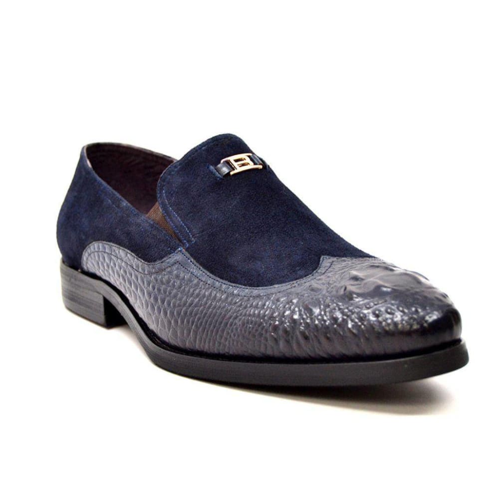 British Walkers Shiraz Croc Men's Crocodile Leather And Suede Loafers Shoes by British Walkers – Don't Panic Shoes