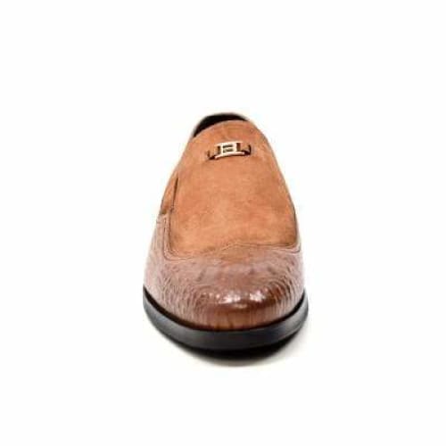 British Walkers Shiraz Men’s Tan Croc Leather Loafeers