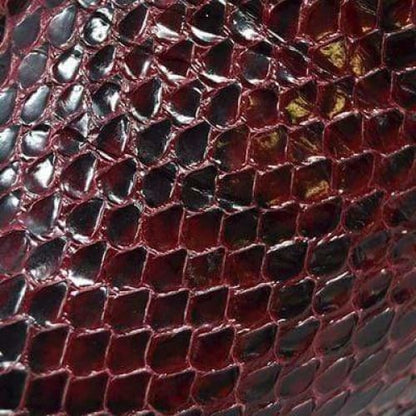 British Walkers Soho Men's Burgundy Snake Skin Custom Made Boots Shoes by British Walkers – Don't Panic Shoes