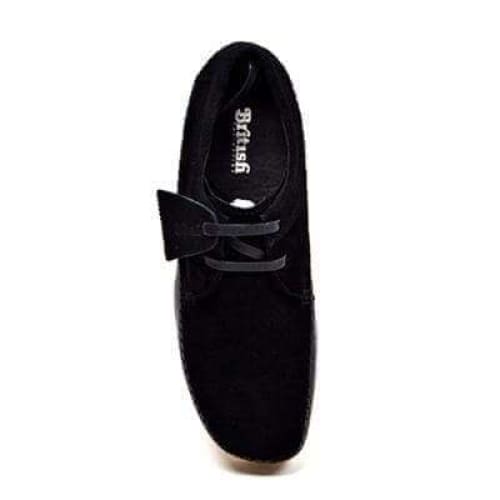 British Walkers Somerset Low Top Style Men's Black Suede Crepe Sole Shoes by British Walkers – Don't Panic Shoes