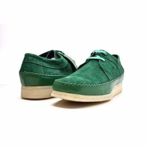 British Walkers Somerset Low Top Style Men's Dark Green Suede Crepe Sole Shoes by British Walkers – Don't Panic Shoes