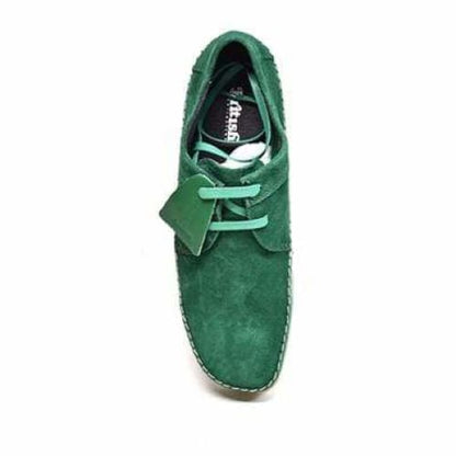 British Walkers Somerset Low Top Style Men's Dark Green Suede Crepe Sole Shoes by British Walkers – Don't Panic Shoes