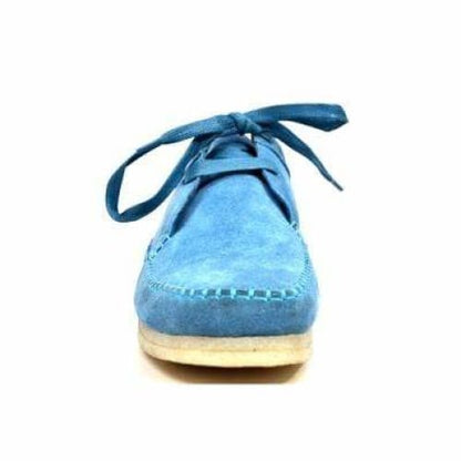 British Walkers Somerset Low Top Style Men's Light Blue Suede Crepe Sole Shoes by British Walkers – Don't Panic Shoes