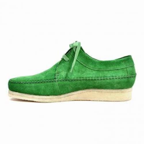 British Walkers Somerset Low Top Style Men's Light Green Suede Crepe Sole Shoes by British Walkers – Don't Panic Shoes