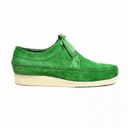 British Walkers Somerset Low Top Style Men's Light Green Suede Crepe Sole Shoes by British Walkers – Don't Panic Shoes