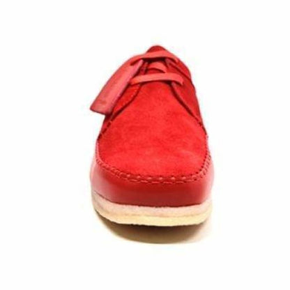 British Walkers Somerset Low Top Style Men's Red Suede Crepe Sole Shoes by British Walkers – Don't Panic Shoes