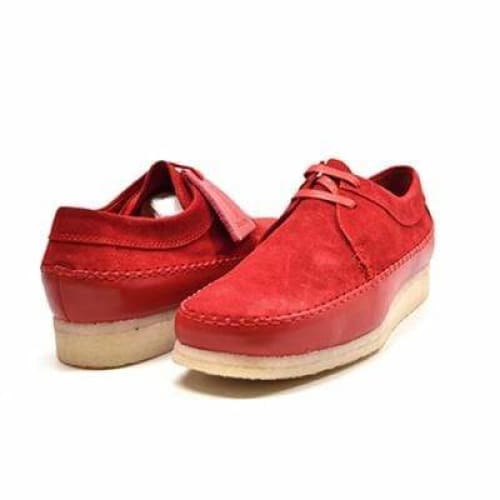 British Walkers Somerset Low Top Style Men's Red Suede Crepe Sole Shoes by British Walkers – Don't Panic Shoes
