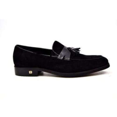 British Walkers Space Men’s Black Leather Loafers