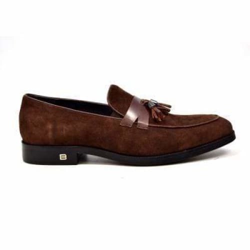 British Walkers Space Men's Brown Suede And Leather Sophisticated Crepe Sole Loafers Shoes by British Walkers – Don't Panic Shoes