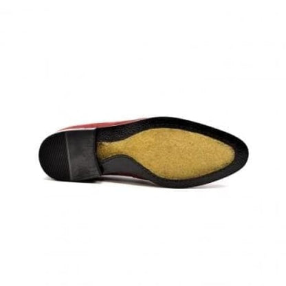 British Walkers Space Men's Burgundy Leather Loafers Shoes by British Walkers – Don't Panic Shoes