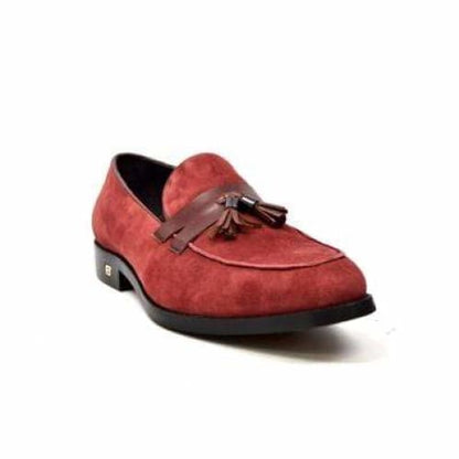 British Walkers Space Men's Burgundy Leather Loafers Shoes by British Walkers – Don't Panic Shoes