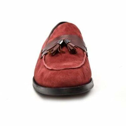 British Walkers Space Men's Burgundy Leather Loafers Shoes by British Walkers – Don't Panic Shoes