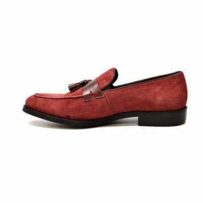 British Walkers Space Men's Burgundy Leather Loafers Shoes by British Walkers – Don't Panic Shoes