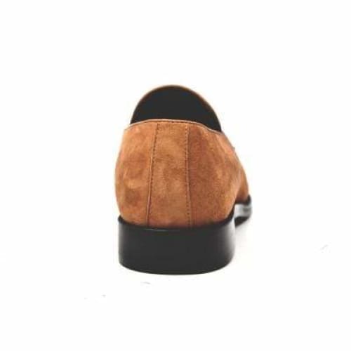 British Walkers Space Men's Cognac Suede And Leather Sophisticated Crepe Sole Loafers Shoes by British Walkers – Don't Panic Shoes