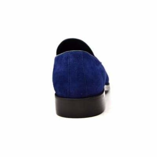 British Walkers Space Men's Navy Blue Suede And Leather Sophisticated Crepe Sole Loafers Shoes by British Walkers – Don't Panic Shoes