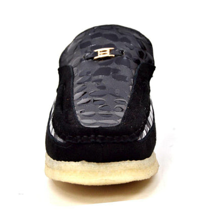 BritiSh Walkers Stone Pattern Men’s Suede Crepe Sole Slip - On Shoes – Handcrafted Textured Classic With Retro Urban Style Shoes by British Walkers – Don't Panic Shoes