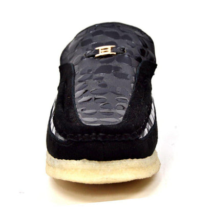 BritiSh Walkers Stone Pattern Men’s Suede Crepe Sole Slip - On Shoes – Handcrafted Textured Classic With Retro Urban Style Shoes by British Walkers – Don't Panic Shoes