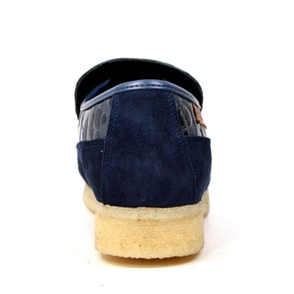 BritiSh Walkers Stone Pattern Men’s Suede Crepe Sole Slip - On Shoes – Handcrafted Textured Classic With Retro Urban Style Shoes by British Walkers – Don't Panic Shoes