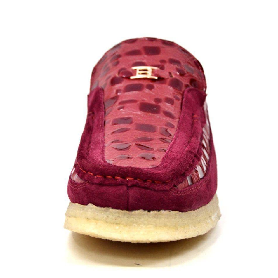 BritiSh Walkers Stone Pattern Men’s Suede Crepe Sole Slip - On Shoes – Handcrafted Textured Classic With Retro Urban Style Shoes by British Walkers – Don't Panic Shoes