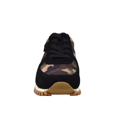 British Walkers Surrey Men's Black Camo Low Top Sneakers Shoes by British Walkers – Don't Panic Shoes