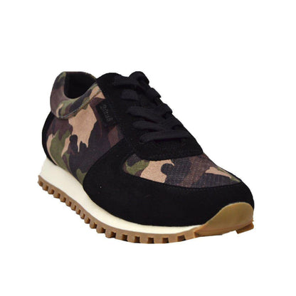 British Walkers Surrey Men's Black Camo Low Top Sneakers Shoes by British Walkers – Don't Panic Shoes