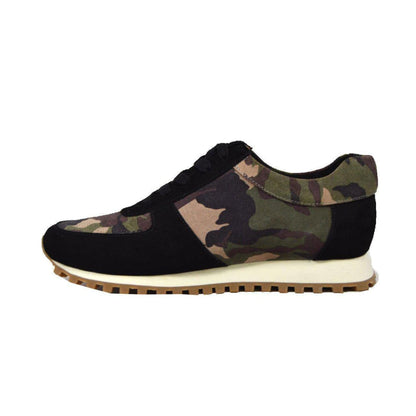 British Walkers Surrey Men's Black Camo Low Top Sneakers Shoes by British Walkers – Don't Panic Shoes