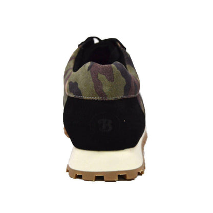 British Walkers Surrey Men's Black Camo Low Top Sneakers Shoes by British Walkers – Don't Panic Shoes