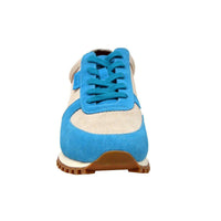 Thumbnail for British Walkers Surrey Men’s Blue Cream Suede Sneakers