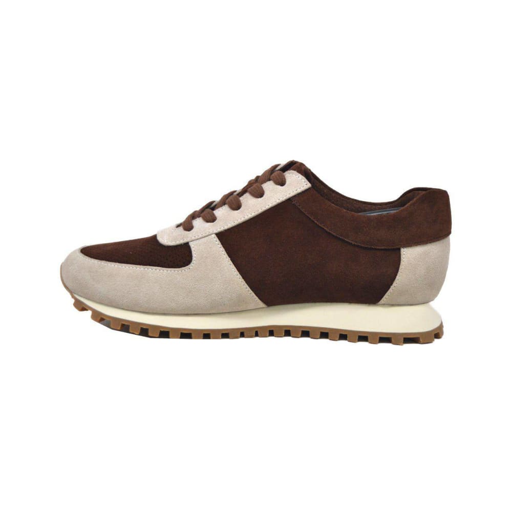 British Walkers Surrey Men’s Brown Cream Suede Sneakers