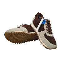 Thumbnail for British Walkers Surrey Men’s Brown Cream Suede Sneakers