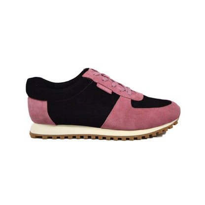 British Walkers Surrey Men's Pink And Black Low Top Sneakers Shoes by British Walkers – Don't Panic Shoes