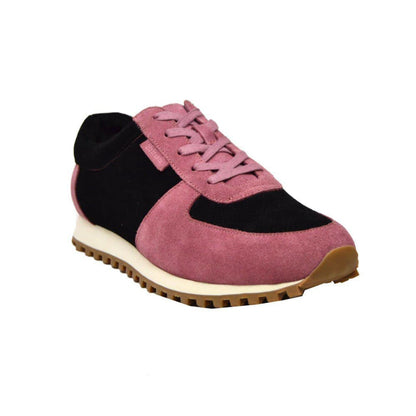 British Walkers Surrey Men's Pink And Black Low Top Sneakers Shoes by British Walkers – Don't Panic Shoes