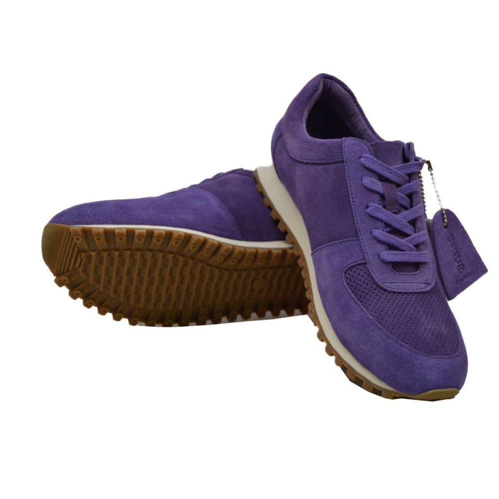 British Walkers Surrey Men's Purple Low Top Sneakers Shoes by British Walkers – Don't Panic Shoes