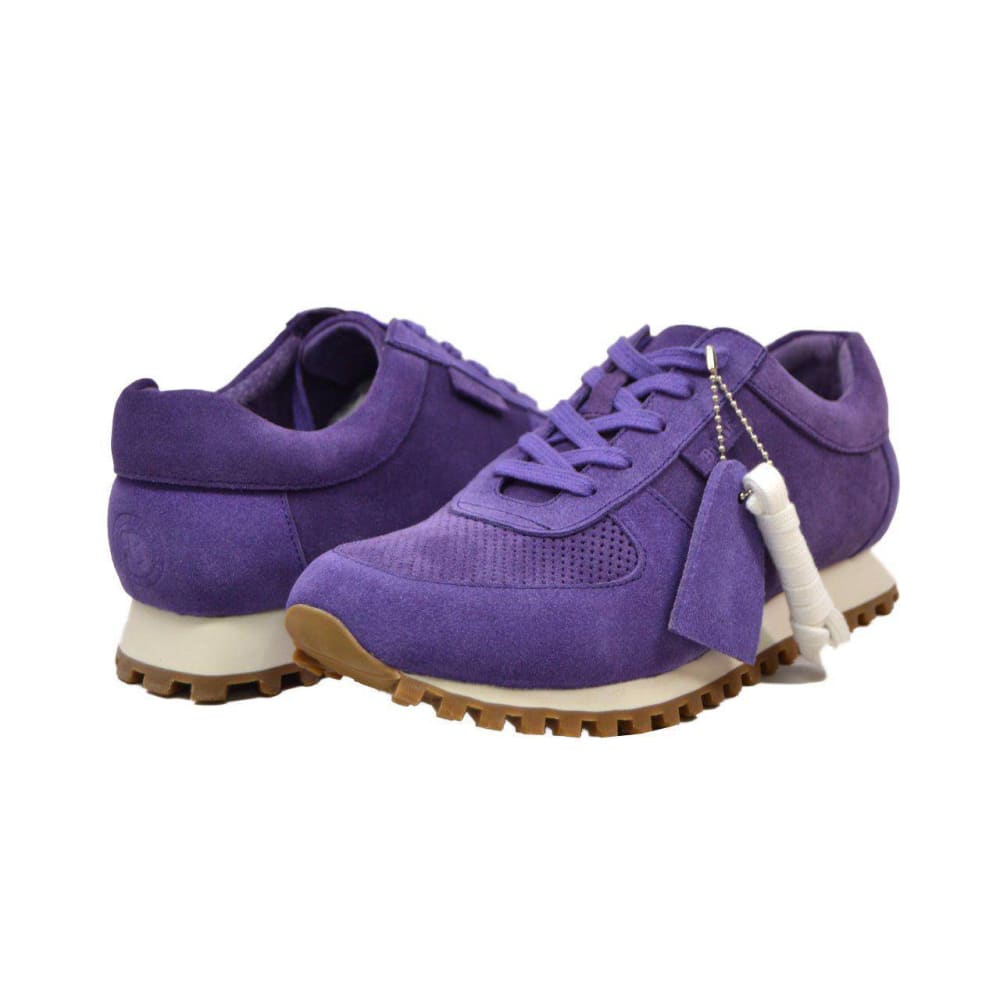 British Walkers Surrey Men's Purple Low Top Sneakers Shoes by British Walkers – Don't Panic Shoes