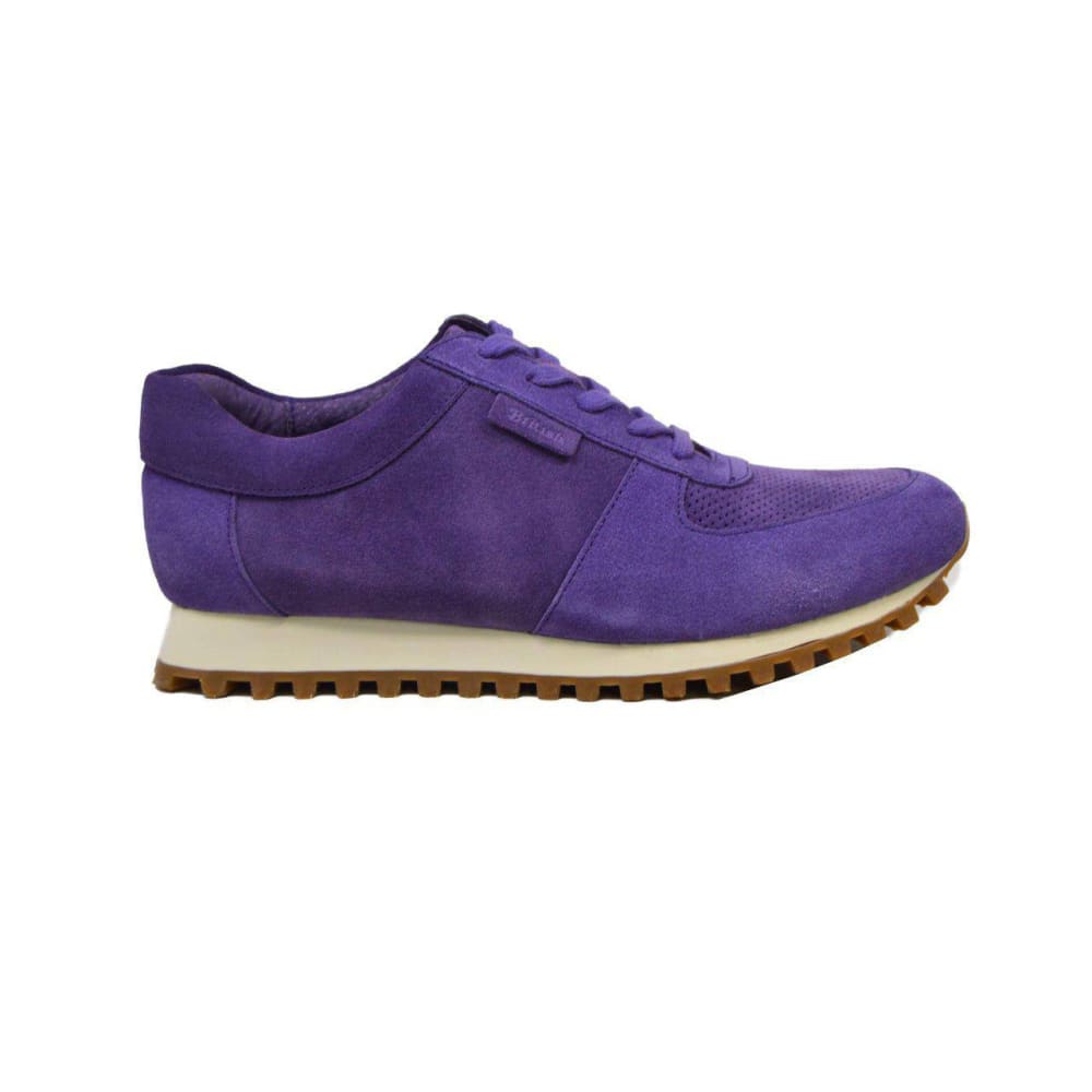 British Walkers Surrey Men's Purple Low Top Sneakers Shoes by British Walkers – Don't Panic Shoes
