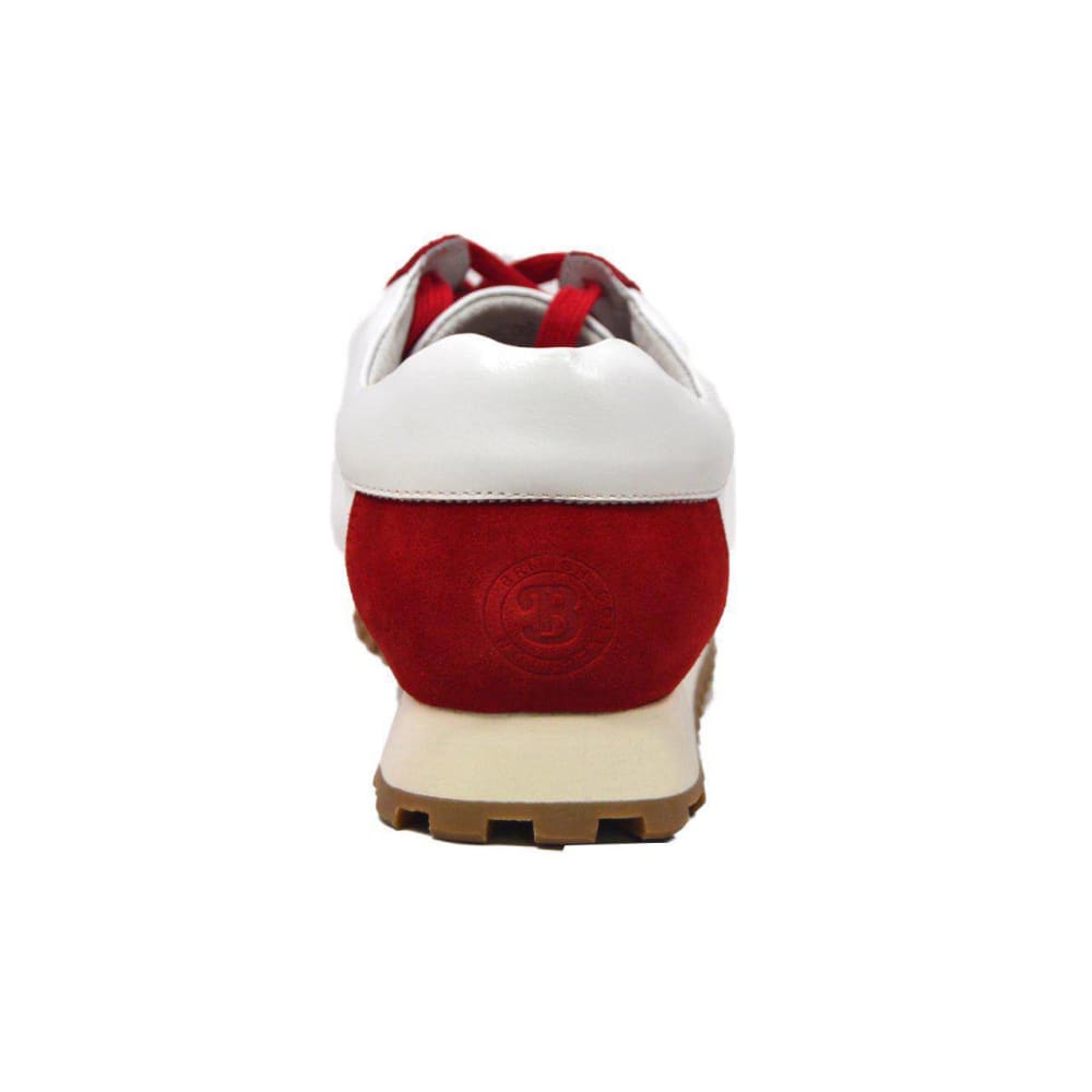 British Walkers Surrey Men's Red And Beige Low Top Sneakers Shoes by British Walkers – Don't Panic Shoes
