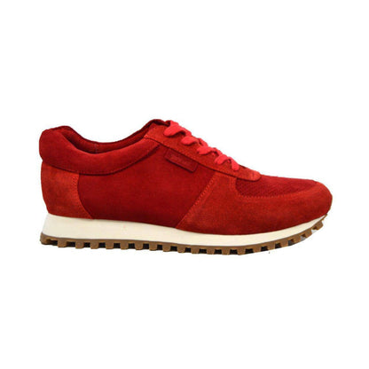 British Walkers Surrey Men's Red Low Top Sneakers Shoes by British Walkers – Don't Panic Shoes