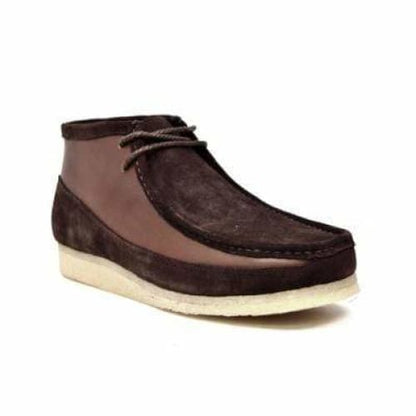 BritiSh Walkers Walker 100 – Brown LeaTher & Suede Men’s Chukka Boot | Timeless Two - Texture Craft For the Modern Gentleman Shoes by British Walkers – Don't Panic Shoes