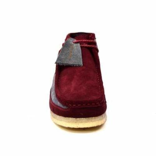 BritiSh Walkers Walker 100 – Burgundy & Gray Suede Men’s Chukka Boot | Smooth Two - Tone Craft With Modern Refined Style Shoes by British Walkers – Don't Panic Shoes