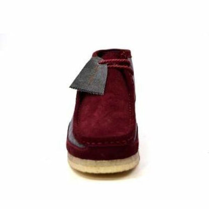 BritiSh Walkers Walker 100 – Burgundy & Gray Suede Men’s Chukka Boot | Smooth Two - Tone Craft With Modern Refined Style Shoes by British Walkers – Don't Panic Shoes