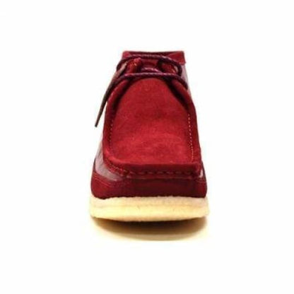 BritiSh Walkers Walker 100 – Burgundy Suede & Leather Men’s Chukka Boot | Deep Two - Texture Craft With Confident British Luxe Style Shoes by British Walkers – Don't Panic Shoes