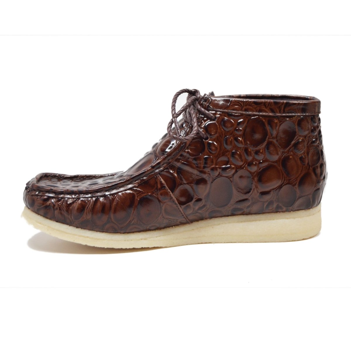 BritiSh Walkers Walker 100 Croc Men’s Crocodile Leather Chukka Boots – Handcrafted Limited Edition Icon Of Exotic British Luxury Lace Up by British Walkers – Don't Panic Shoes