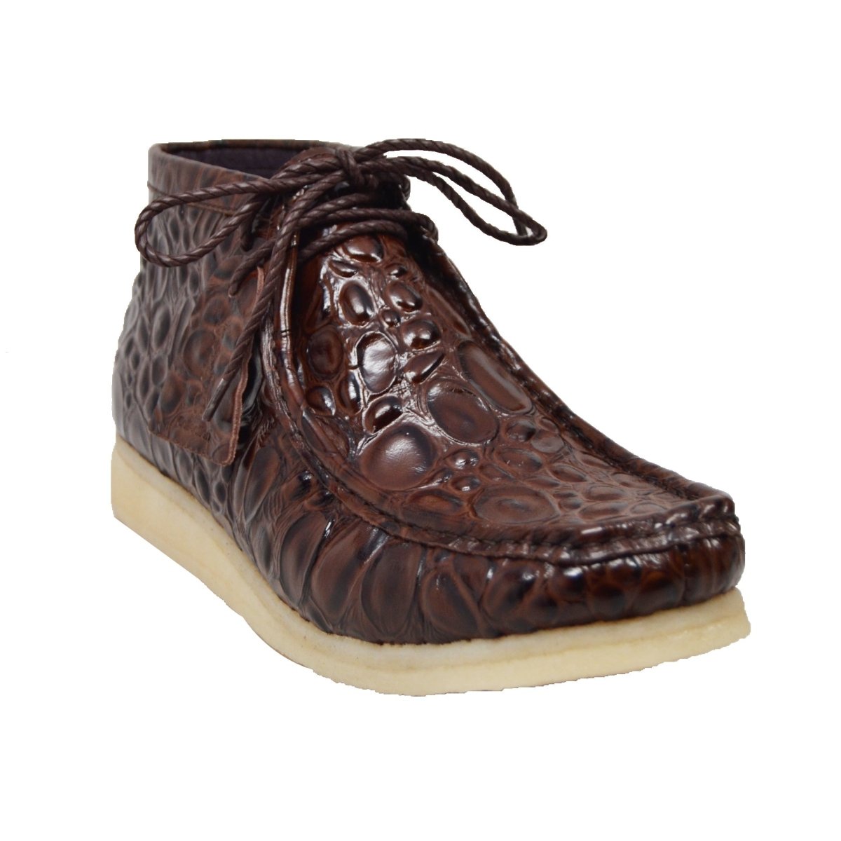 BritiSh Walkers Walker 100 Croc Men’s Crocodile Leather Chukka Boots – Handcrafted Limited Edition Icon Of Exotic British Luxury Lace Up by British Walkers – Don't Panic Shoes
