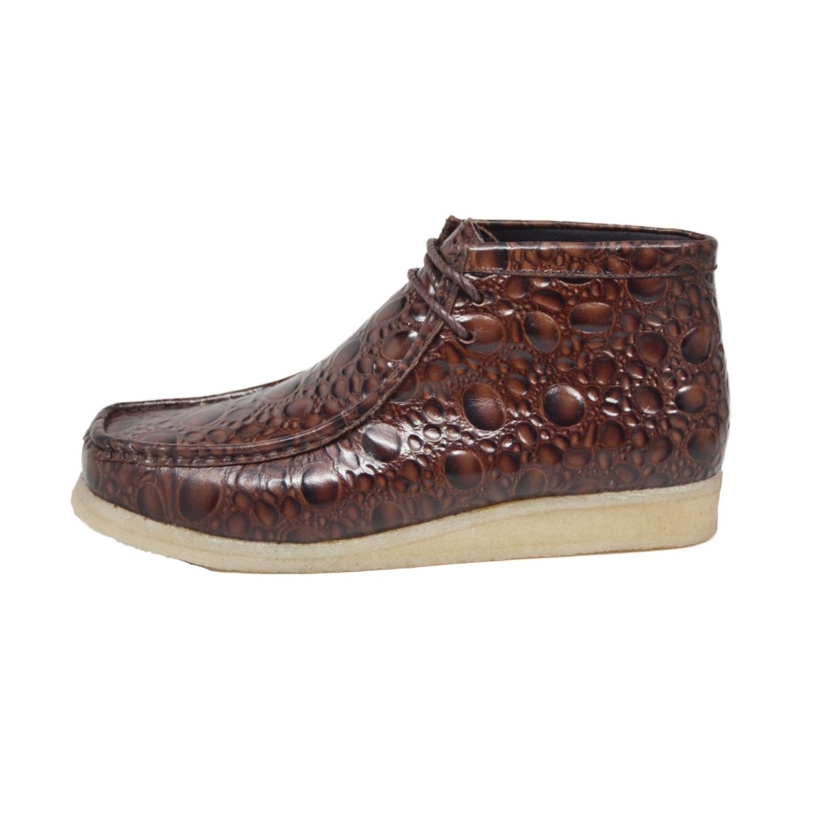 BritiSh Walkers Walker 100 Croc Men’s Crocodile Leather Chukka Boots – Handcrafted Limited Edition Icon Of Exotic British Luxury Lace Up by British Walkers – Don't Panic Shoes