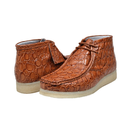 BritiSh Walkers Walker 100 Croc Men’s Crocodile Leather Chukka Boots – Handcrafted Limited Edition Icon Of Exotic British Luxury Lace Up by British Walkers – Don't Panic Shoes
