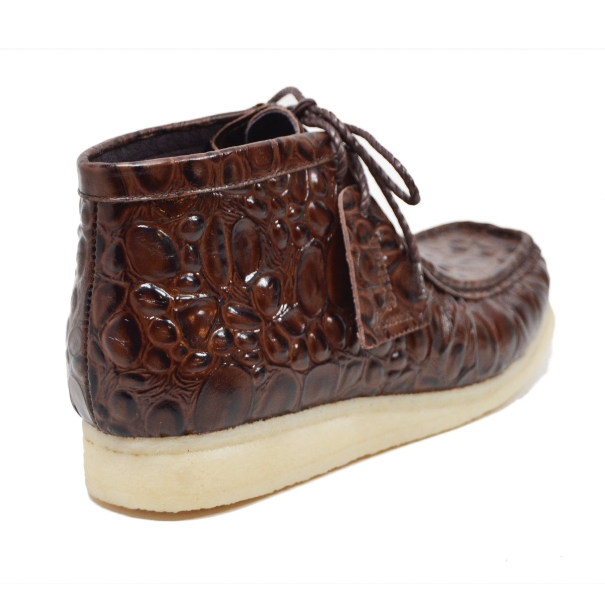 BritiSh Walkers Walker 100 Croc Men’s Crocodile Leather Chukka Boots – Handcrafted Limited Edition Icon Of Exotic British Luxury Lace Up by British Walkers – Don't Panic Shoes