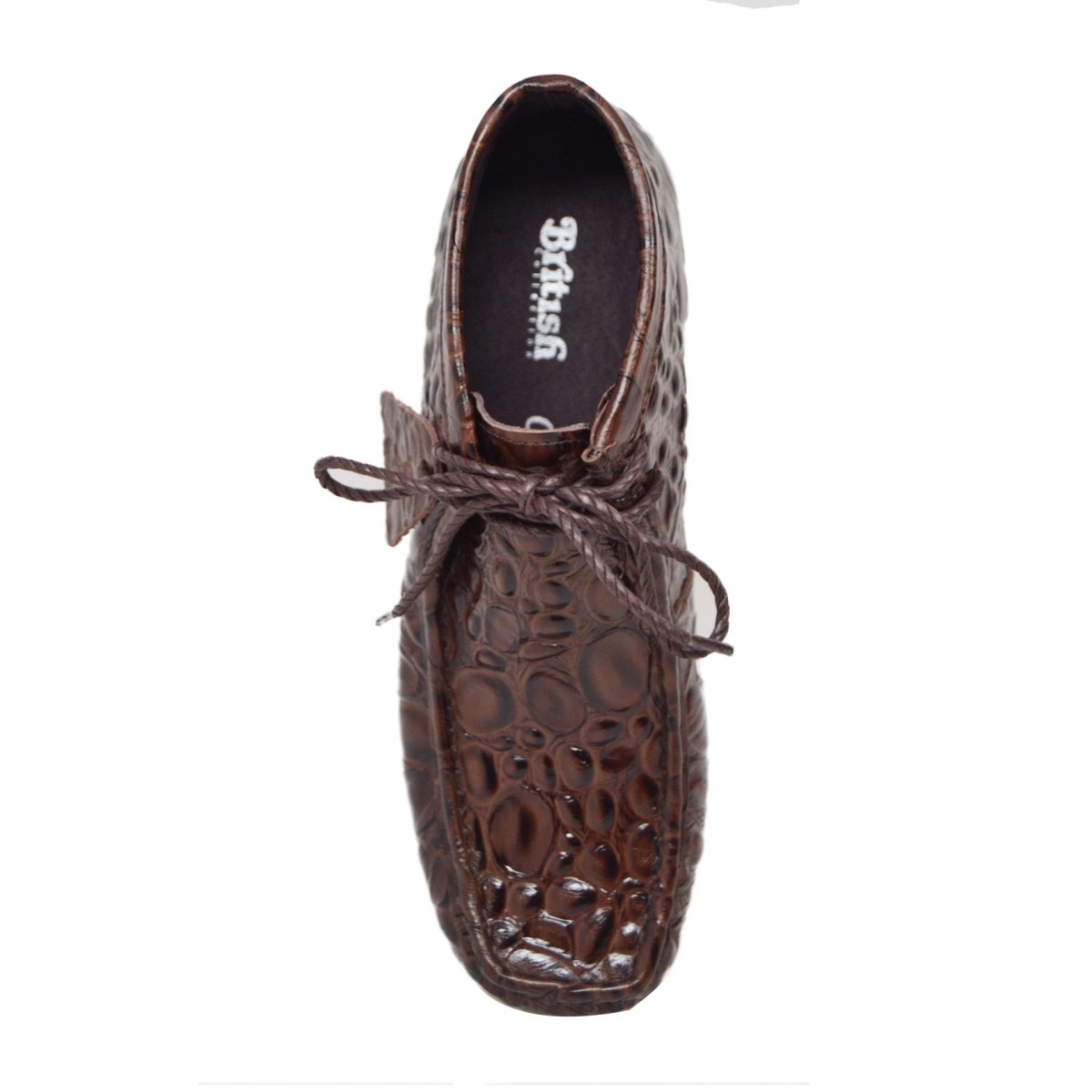 BritiSh Walkers Walker 100 Croc Men’s Crocodile Leather Chukka Boots – Handcrafted Limited Edition Icon Of Exotic British Luxury Lace Up by British Walkers – Don't Panic Shoes