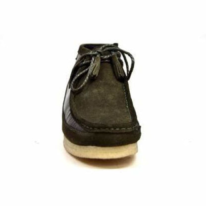 BritiSh Walkers Walker 100 – Dark Green Leather & Suede Men’s Chukka Boot | Deep - Tone Two - Texture Craft With Refined British Power Shoes by British Walkers – Don't Panic Shoes