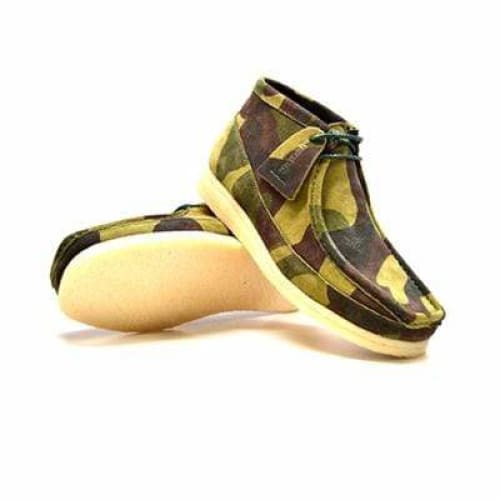 BritiSh Walkers Walker 100 – Green Camo Leather & Suede Men’s Chukka Boot | Urban Combat - Inspired Craft With British Luxe Precision Shoes by British Walkers – Don't Panic Shoes