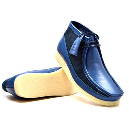 BritiSh Walkers Walker 100 – Leather & Suede Men’s Limited Edition High - Top Chukka Boot | Premium Mixed - Material Craft With Heritage Street Edge Shoes by British Walkers – Don't Panic Shoes